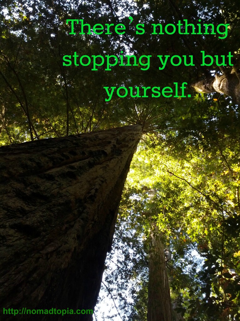 NothingStoppingYou-Nomadtopia There's nothing stopping you but yourself.