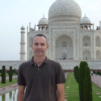 James Clark at the Taj Mahal