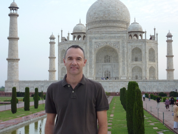 James Clark at the Taj Mahal