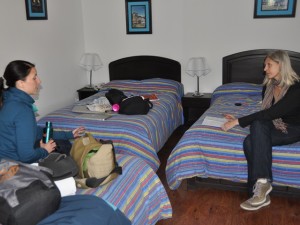 Me and Heather, pre-retreat pow-wow in Cusco