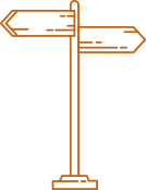 directions sign icon